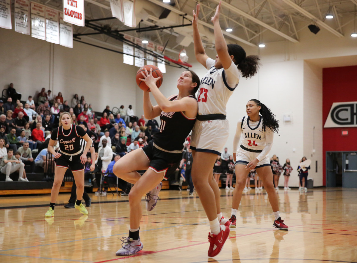 Coppell Allen Texas 6A UIL girls basketball bi-district playoffs 021323 Brian McLean 18